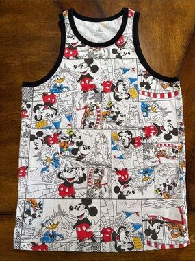 Vintage Disney Men’s Mickey Mouse Comic-Strip Tank Top Size XS